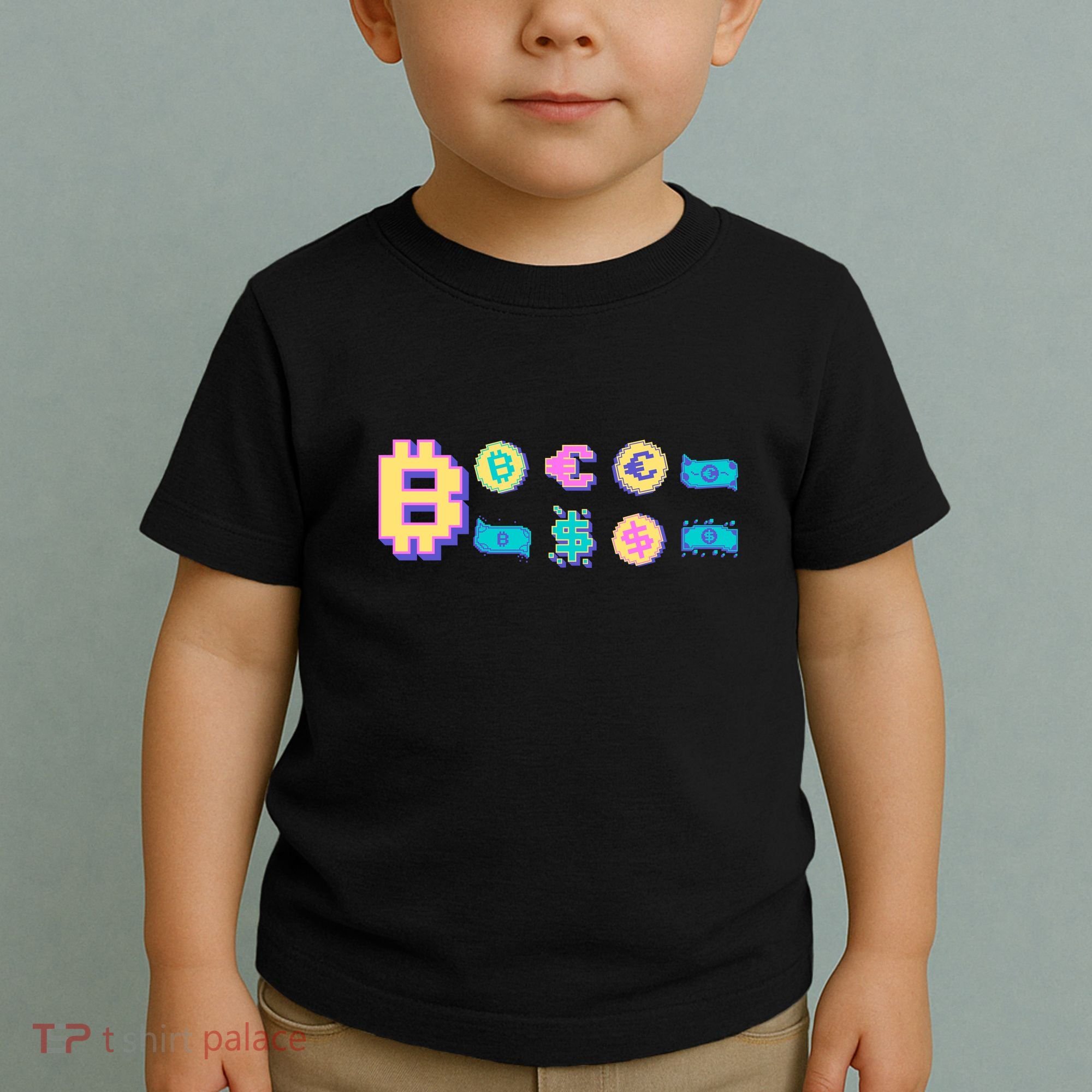 Bitcoin Pixelated Toddler T-Shirt