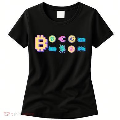 Bitcoin Pixelated Women's T-Shirt