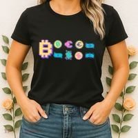 Bitcoin Pixelated Women's T-Shirt thumb 2