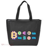 Bitcoin Pixelated Tote Bag thumb 0