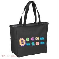 Bitcoin Pixelated Tote Bag thumb 2