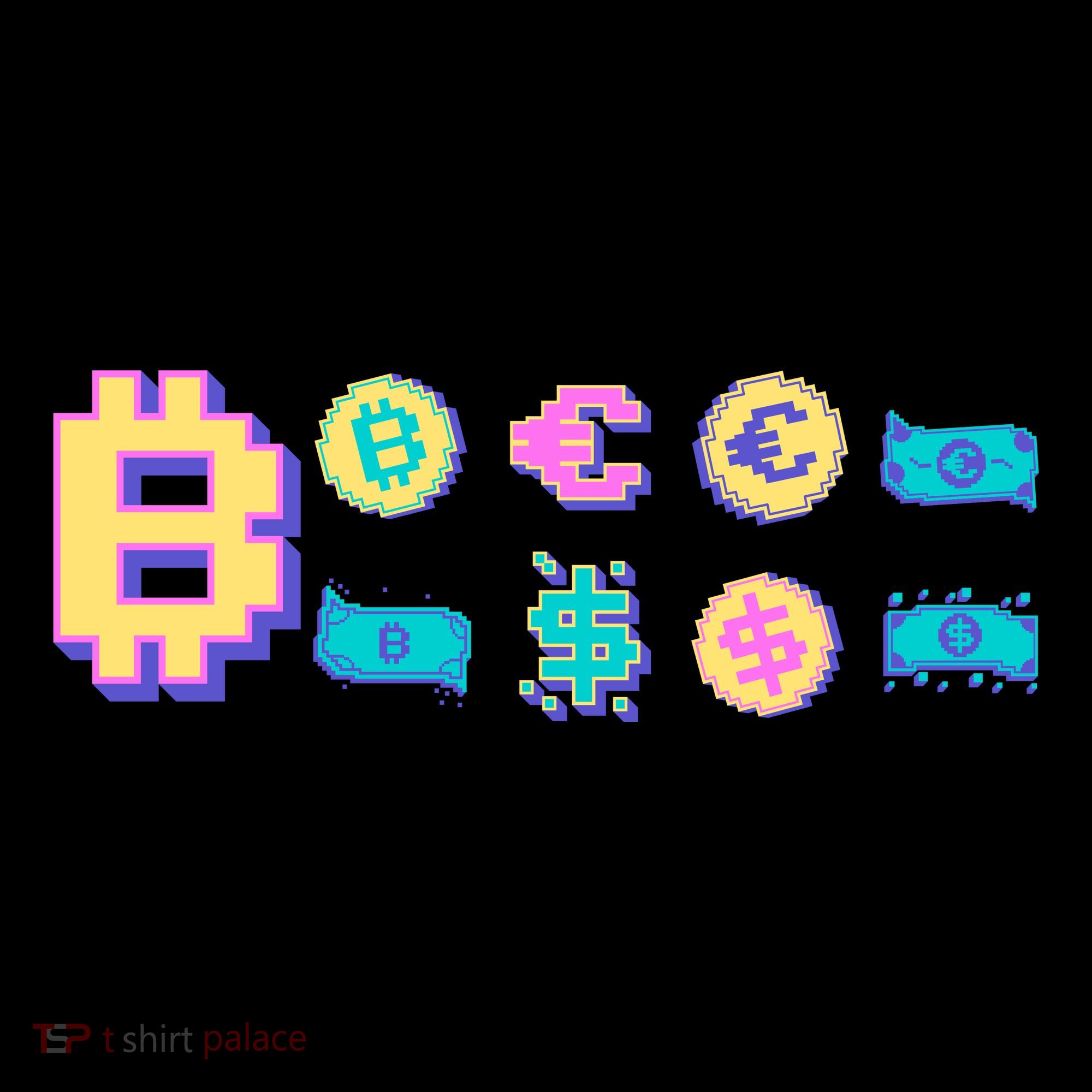 Bitcoin Pixelated Tote Bag