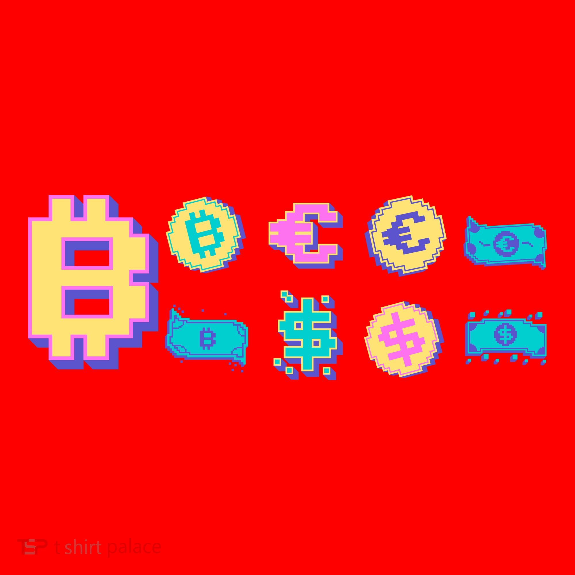 Bitcoin Pixelated Santa Hat
