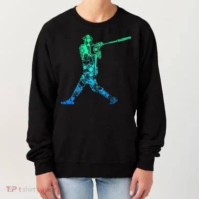 Baseball Player Batter Women's Sweatshirt