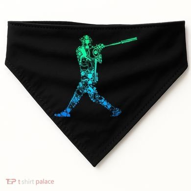 Baseball Player Batter USA-Made Doggie Bandana