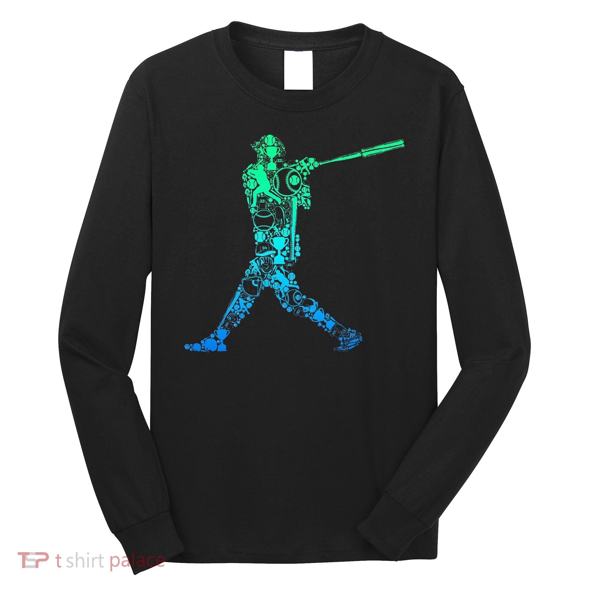 Baseball Player Batter Long Sleeve Shirt