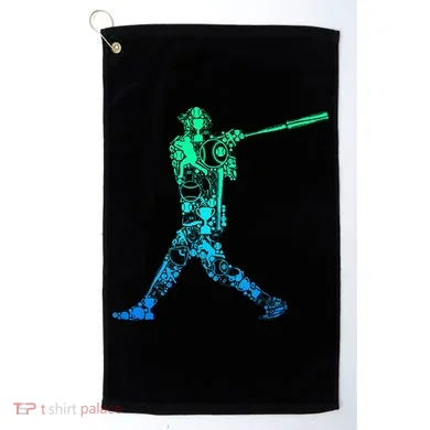 Baseball Player Batter Golf Towel