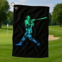 Baseball Player Batter Golf Towel thumb 1