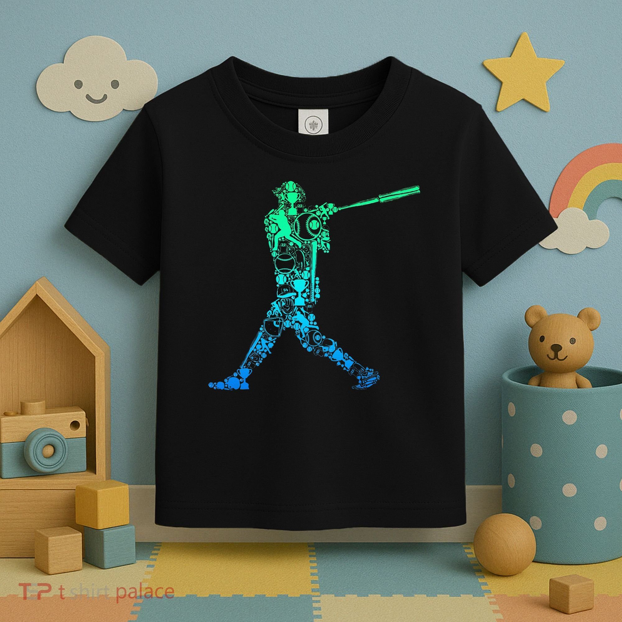 Baseball Player Batter Toddler T-Shirt