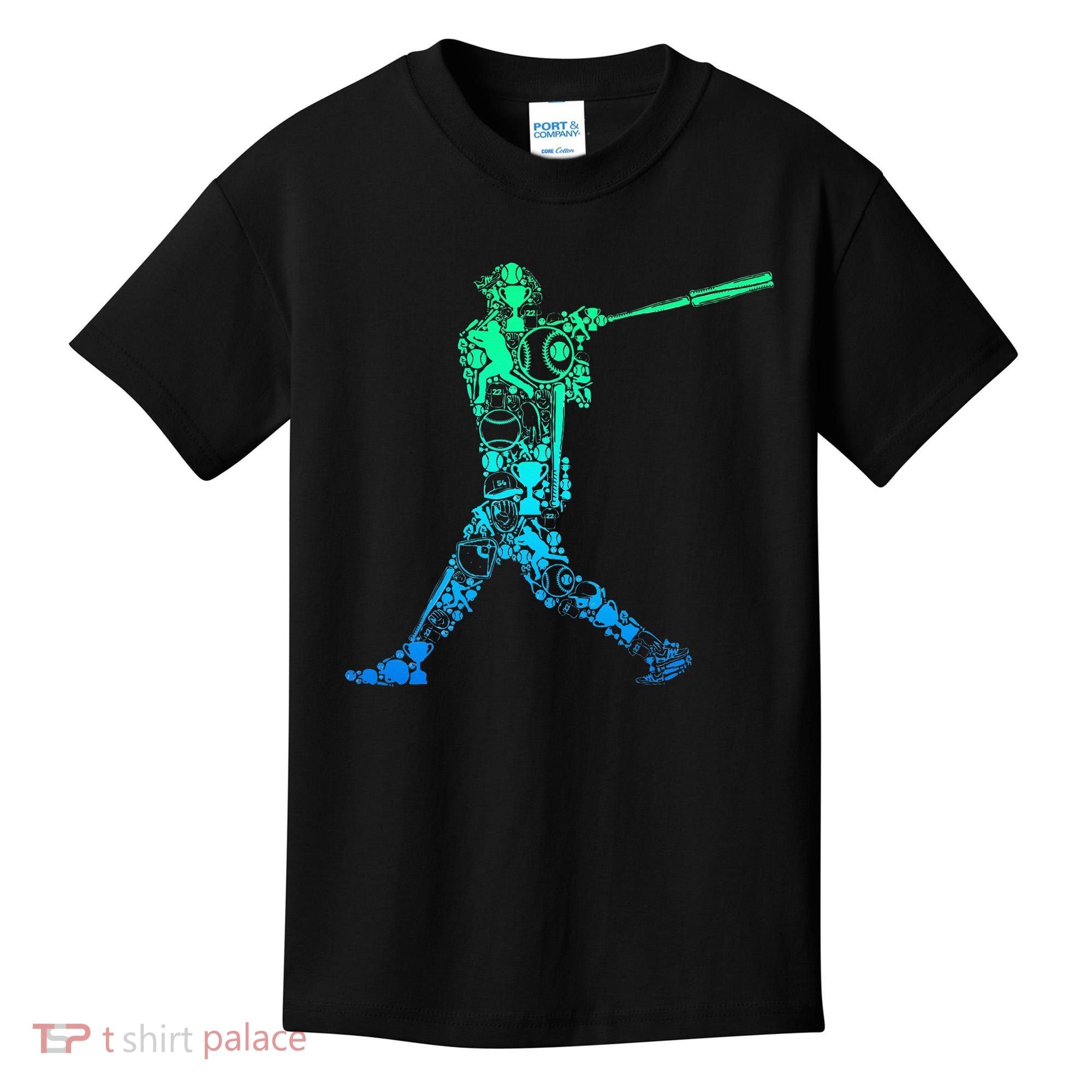 Baseball Player Batter Kids T-Shirt