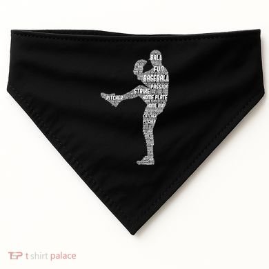 Baseball Pitcher USA-Made Doggie Bandana