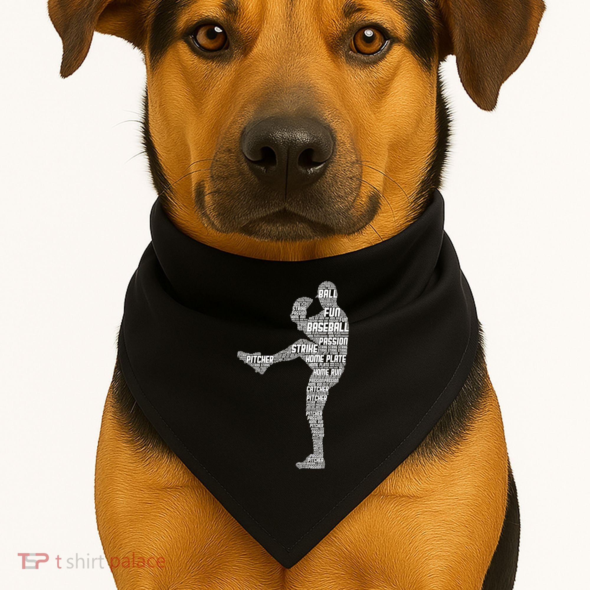 Baseball Pitcher USA-Made Doggie Bandana