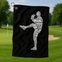 Baseball Pitcher Golf Towel thumb 1