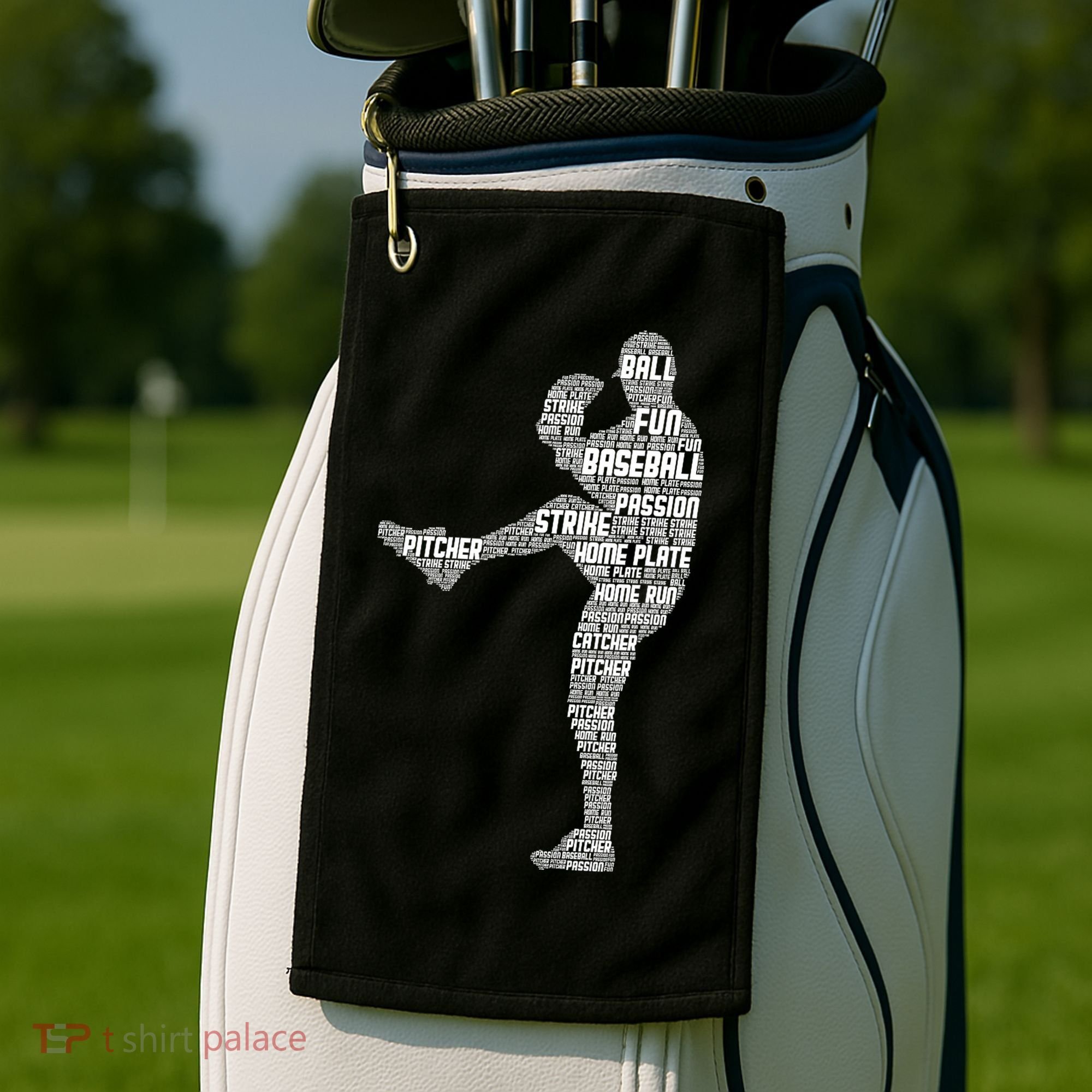 Baseball Pitcher Golf Towel