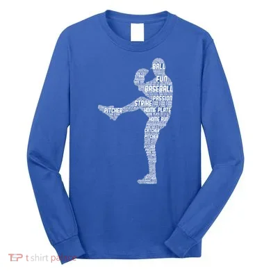 Baseball Pitcher Long Sleeve Shirt
