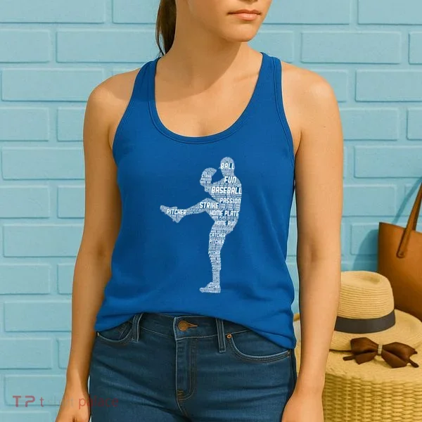 Baseball Pitcher Women's Tank Top