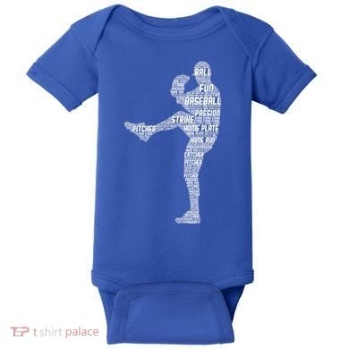 Baseball Pitcher Baby Bodysuit