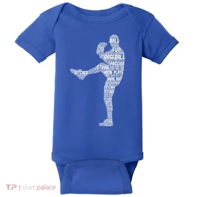 Baseball Pitcher Baby Bodysuit