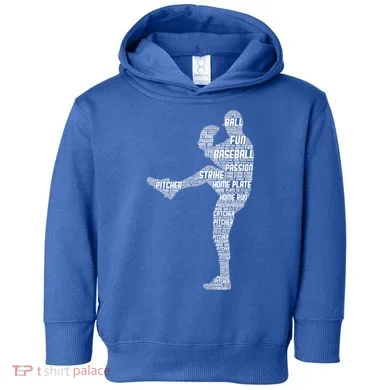 Baseball Pitcher Toddler Hoodie