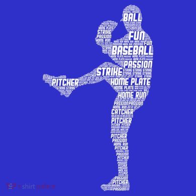 Baseball Pitcher Women's Tri-Blend 3/4-Sleeve Raglan Shirt