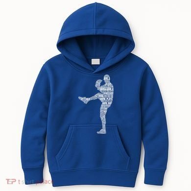 Baseball Pitcher Kids Hoodie
