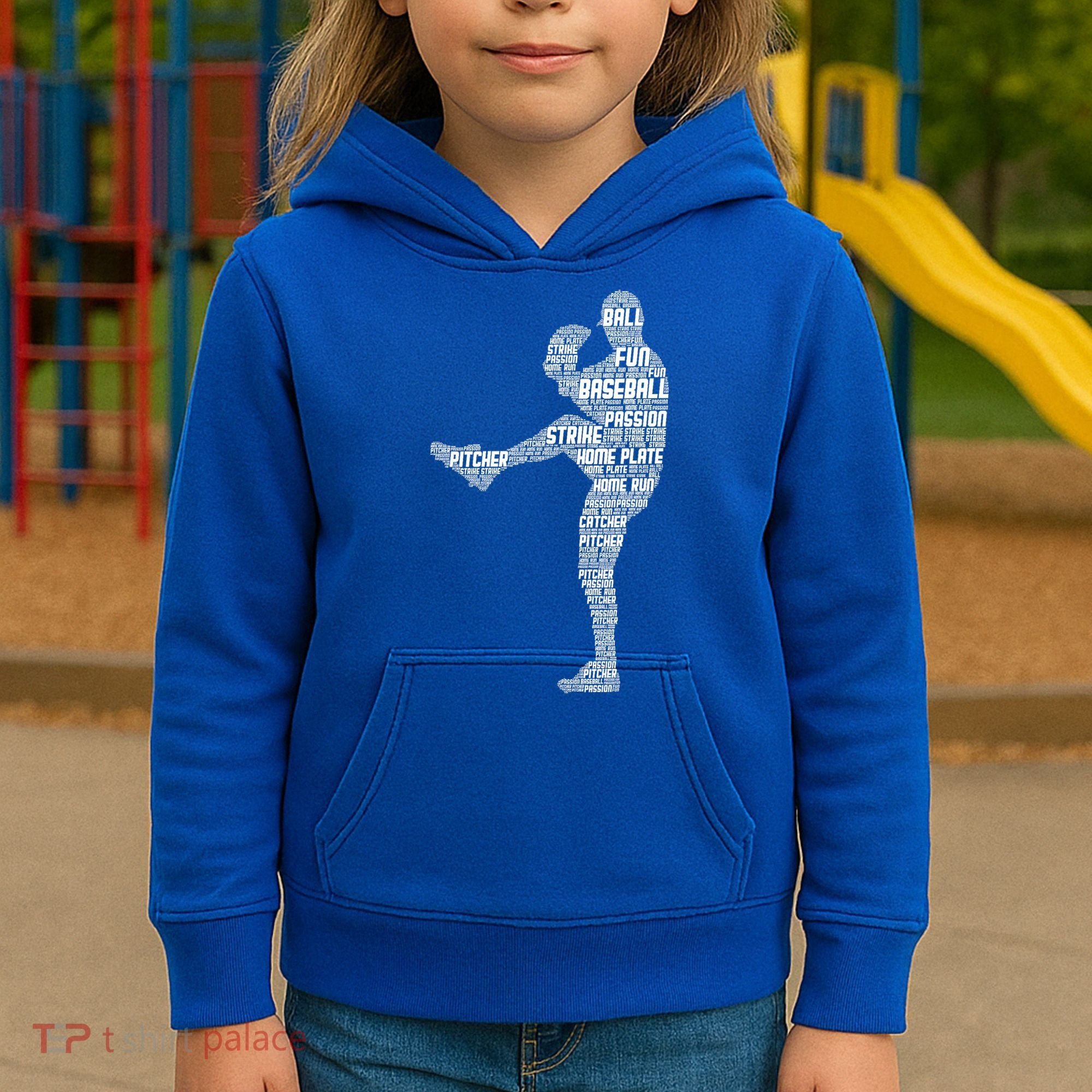 Baseball Pitcher Kids Hoodie