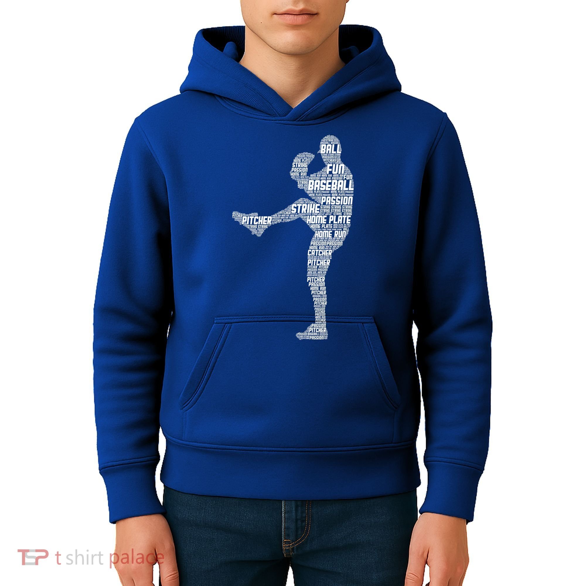 Baseball Pitcher Kids Hoodie