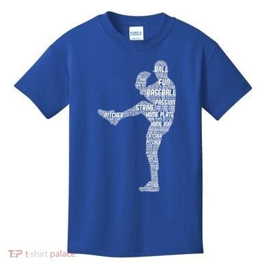 Baseball Pitcher Kids T-Shirt