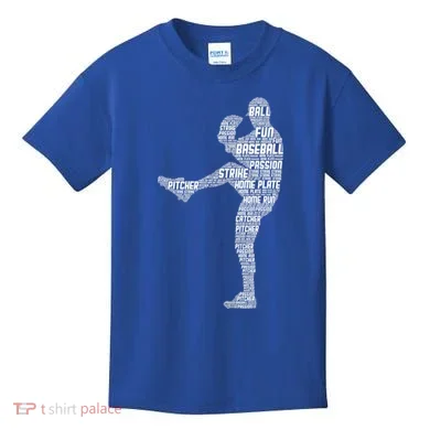 Baseball Pitcher Kids T-Shirt