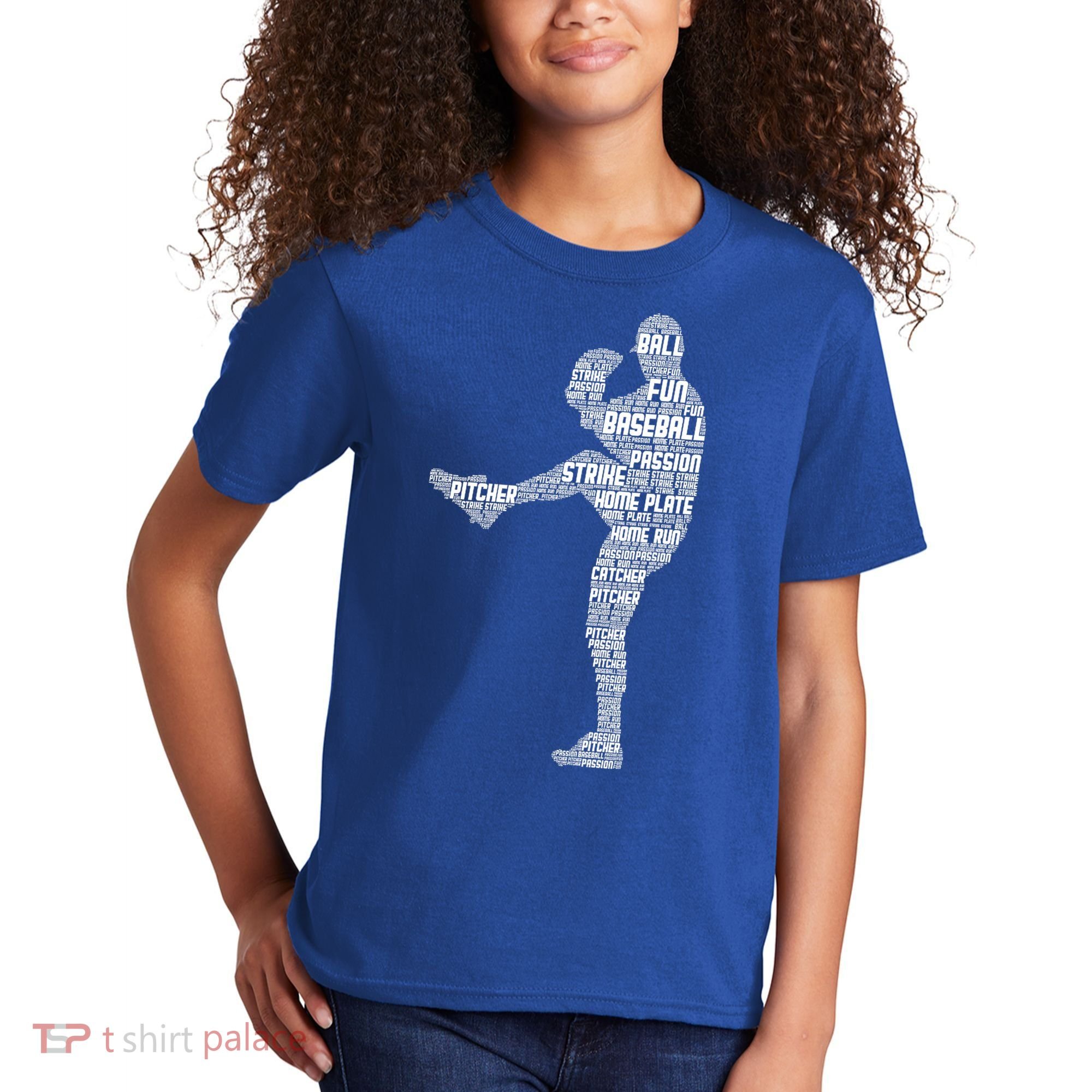 Baseball Pitcher Kids T-Shirt