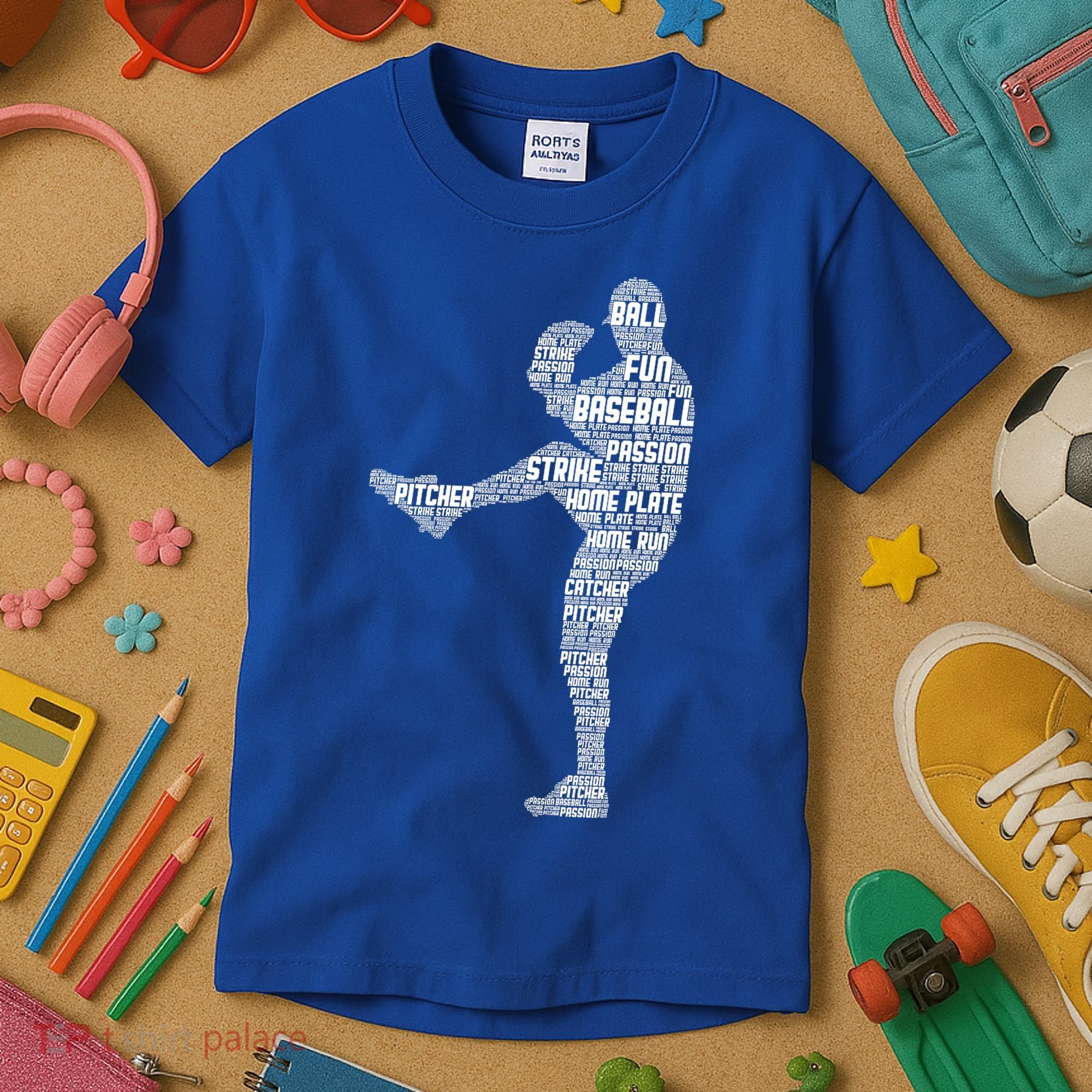 Baseball Pitcher Kids T-Shirt