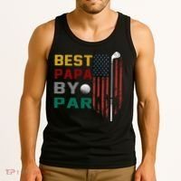 Best Papa By Par Tank Top thumb 3