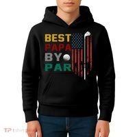 Best Papa By Par Kids Hoodie thumb 4