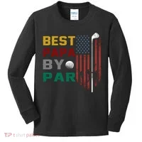 Best Papa By Par Kids Long Sleeve Shirt thumb 0
