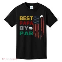 Best Papa By Par Kids T-Shirt thumb 0