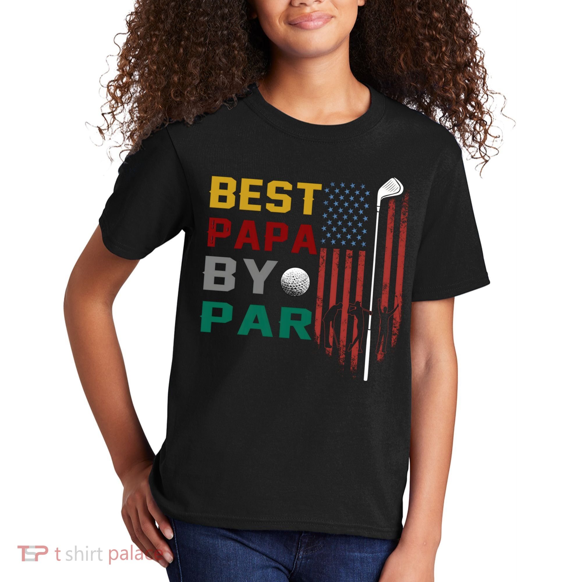 Best Papa By Par Kids T-Shirt