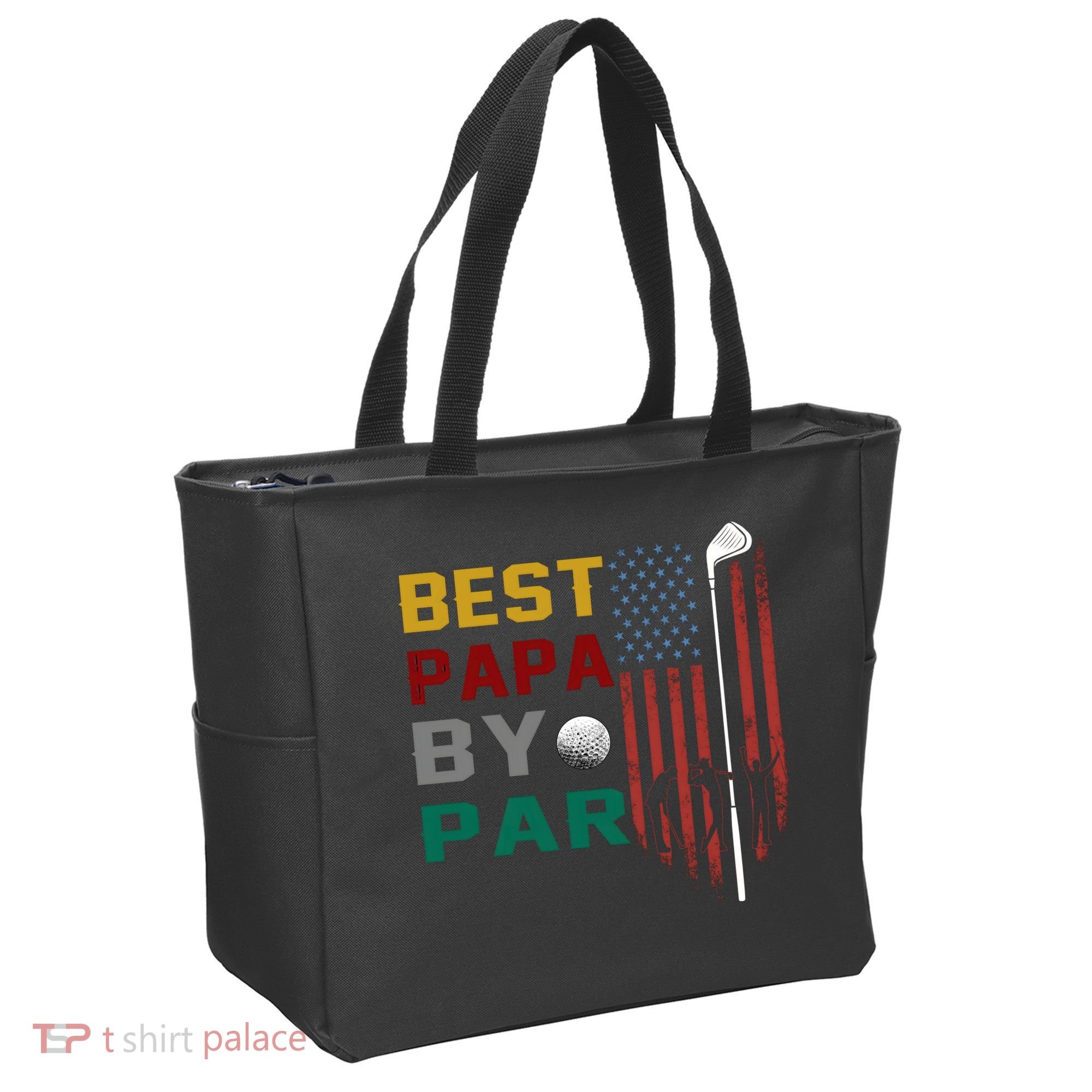 Best Papa By Par Tote Bag