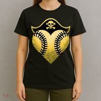 Baseball Pirate Baseball Player T-Shirt thumb 4