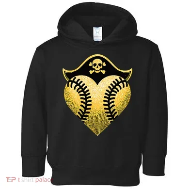 Baseball Pirate Baseball Player Toddler Hoodie