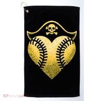 Baseball Pirate Baseball Player Golf Towel thumb 0