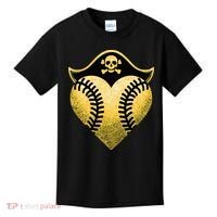 Baseball Pirate Baseball Player Kids T-Shirt thumb 0