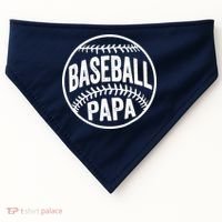 Baseball Papa USA-Made Doggie Bandana thumb 0