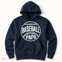 Baseball Papa Hoodie thumb 0
