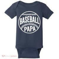 Baseball Papa Baby Bodysuit thumb 0