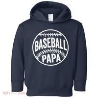 Baseball Papa Toddler Hoodie thumb 0