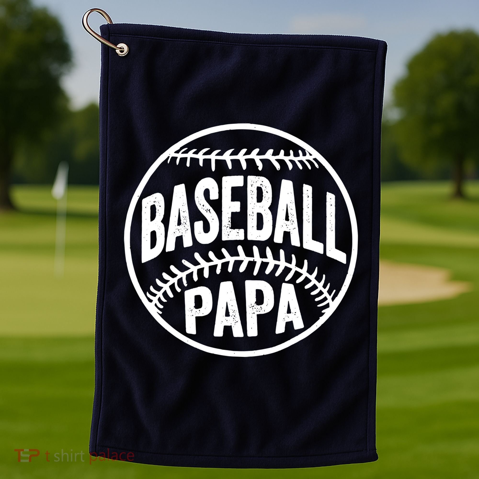 Baseball Papa Golf Towel