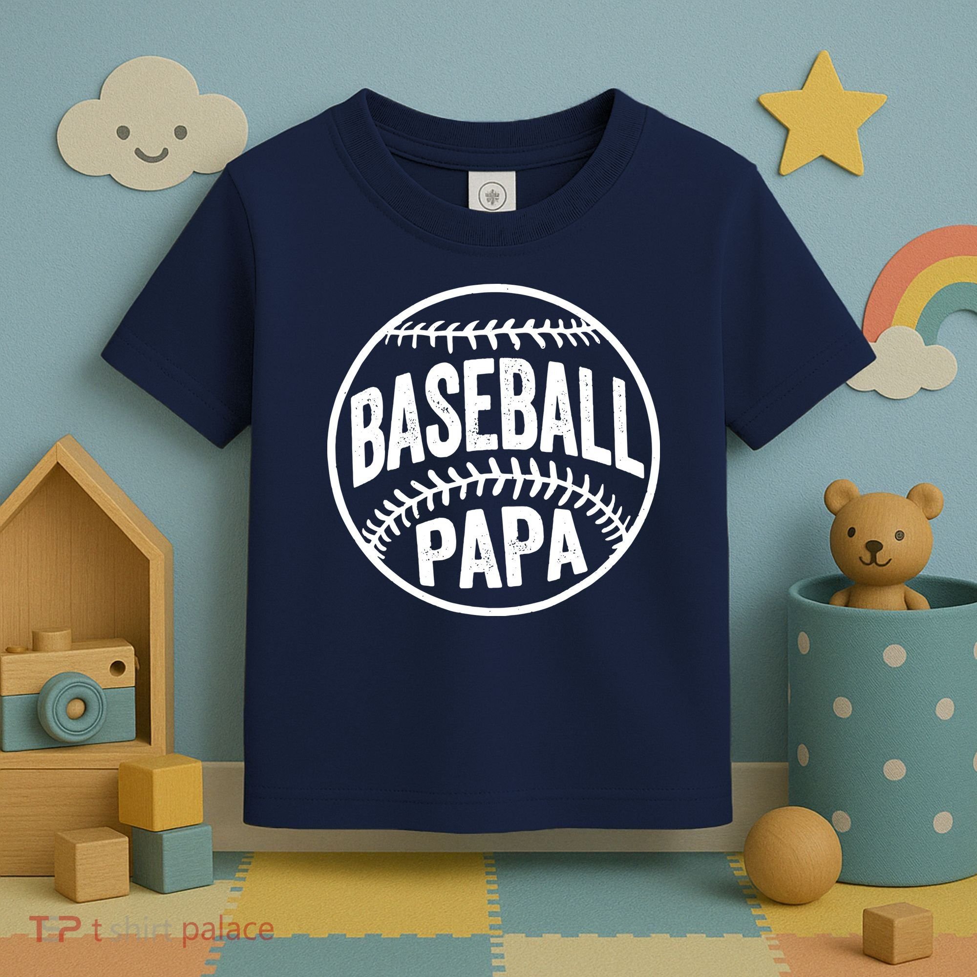 Baseball Papa Toddler T-Shirt