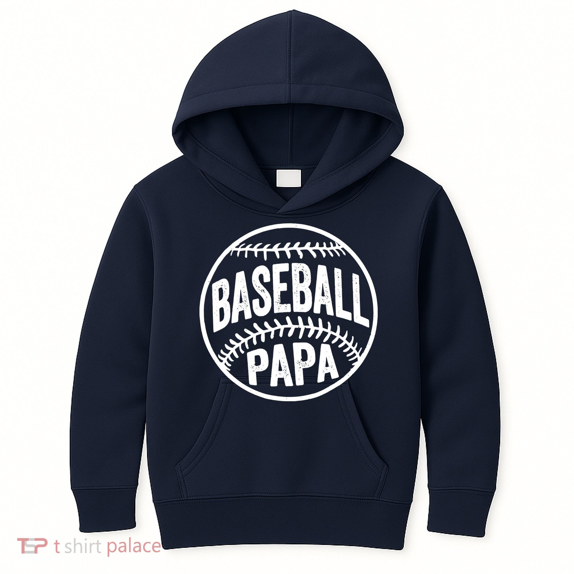 Baseball Papa Kids Hoodie