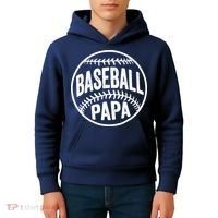 Baseball Papa Kids Hoodie thumb 4