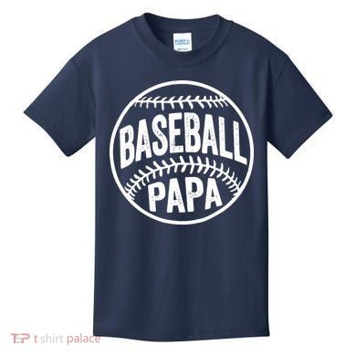 Baseball Papa Kids T-Shirt